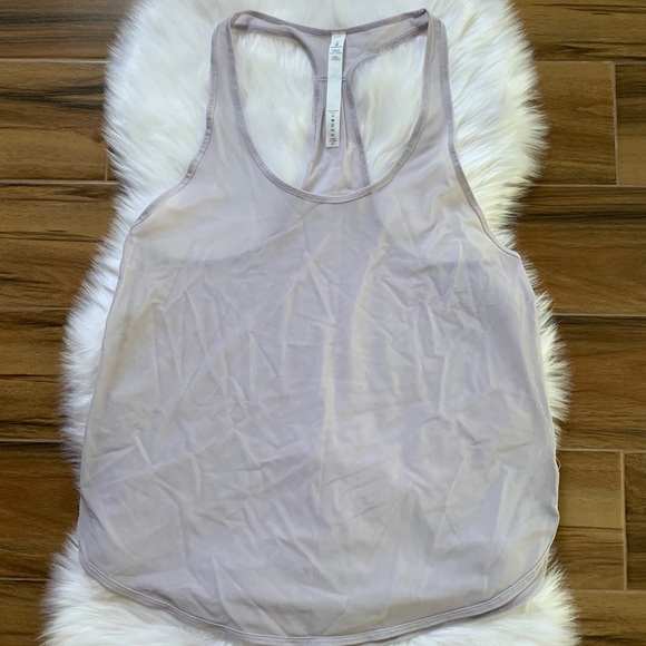 lululemon athletica Tops - Lululemon Faint lavender  105 singlet mesh tank 10